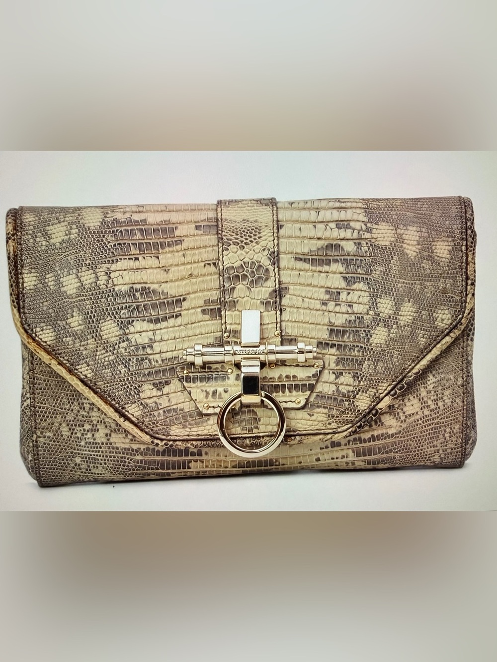 Givenchy Obsedia Lizard Skin Clutch